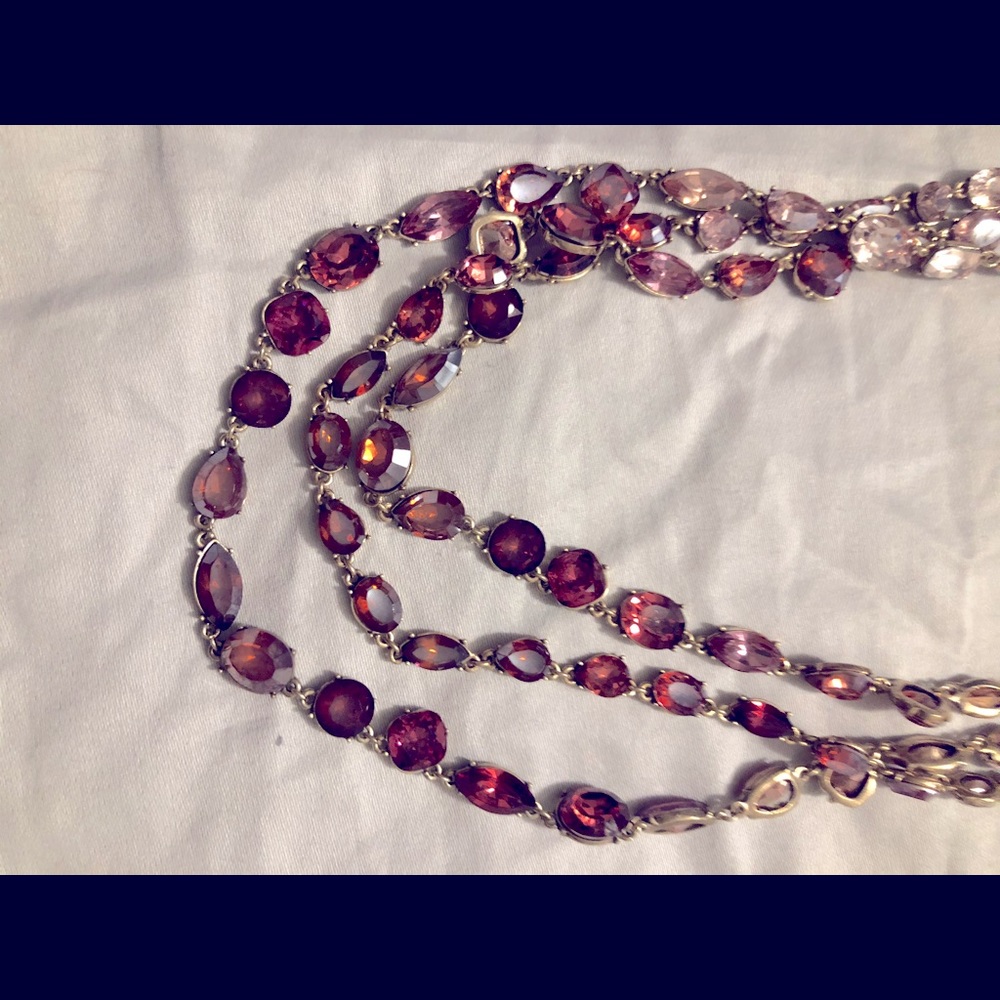 New LOFT Rhinestone Necklace - Picture 5 of 6